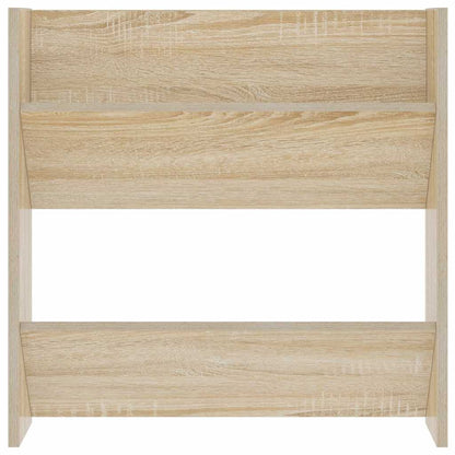Scarpiere a Muro 2pz Rovere Sonoma 60x18x60cm Legno Multistrato