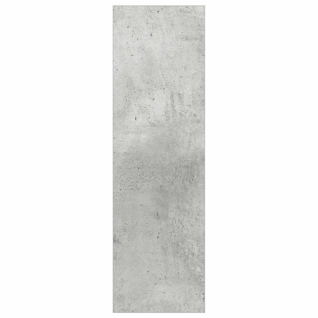 Scarpiera a Muro Grigio Cemento 60x18x60cm in Legno Multistrato