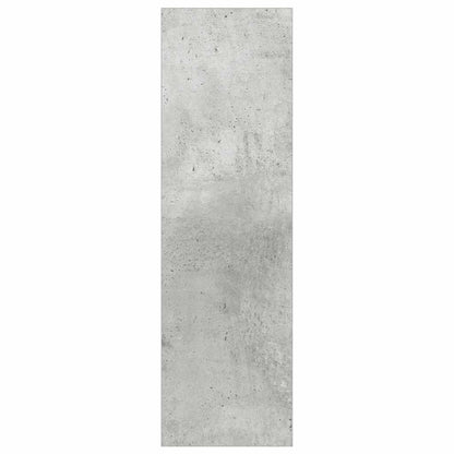 Scarpiera a Muro Grigio Cemento 60x18x60cm in Legno Multistrato