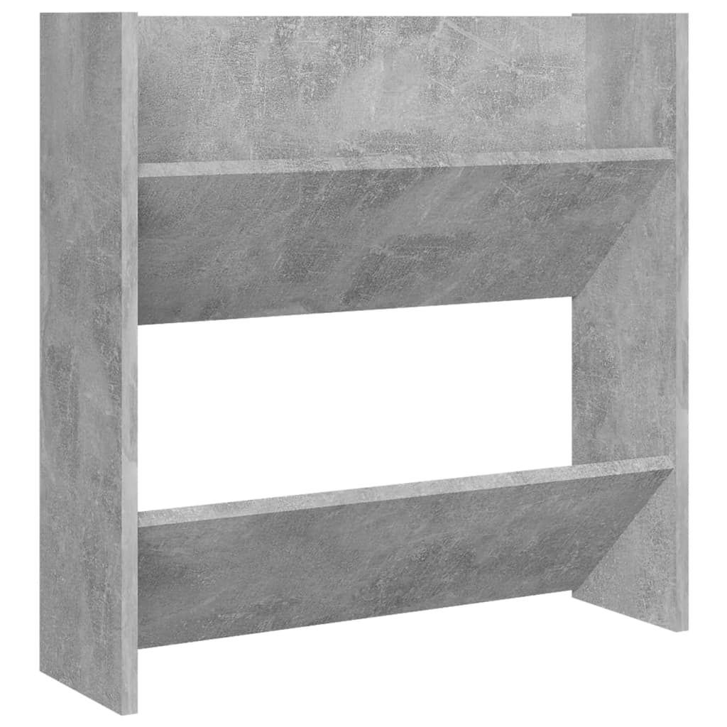 Scarpiere Muro 2pz Grigio Cemento 60x18x60cm Legno Multistrato - homemem39