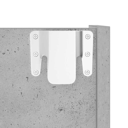 Scarpiere Muro 2pz Grigio Cemento 60x18x60cm Legno Multistrato