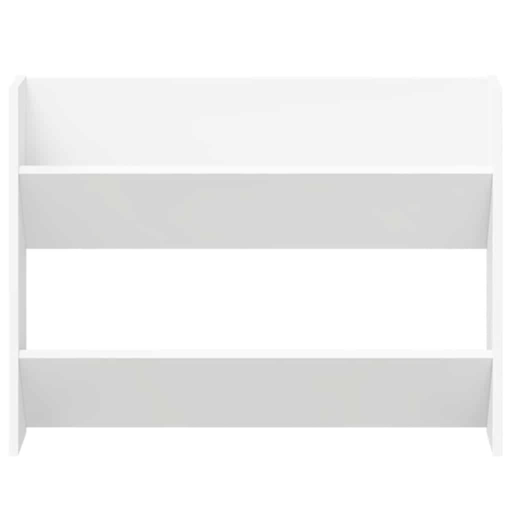 Scarpiere a Muro 2pz Bianche 80x18x60 cm in Legno Multistrato