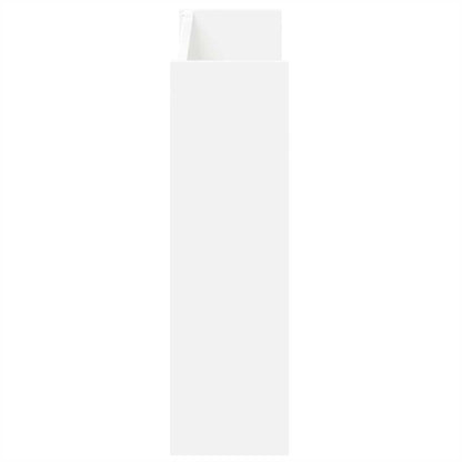 Scarpiere a Muro 2pz Bianche 80x18x60 cm in Legno Multistrato