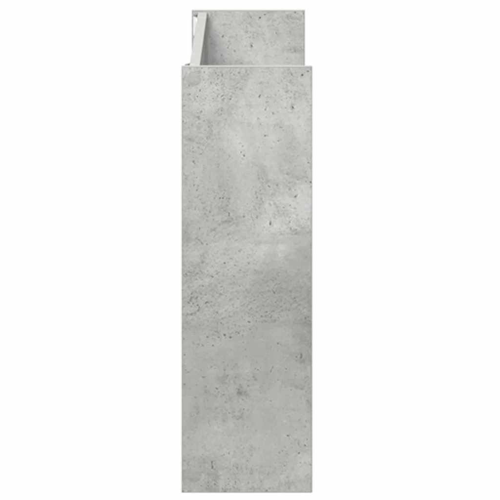 Scarpiere Muro 2pz Grigio Cemento 80x18x60cm Legno Multistrato - homemem39