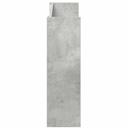 Scarpiere Muro 2pz Grigio Cemento 80x18x60cm Legno Multistrato - homemem39