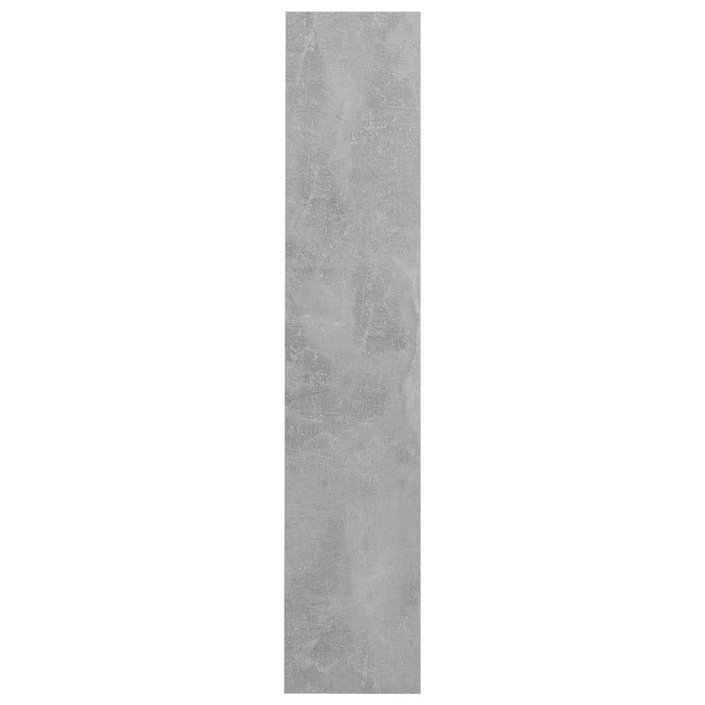 Scarpiera a Muro Grigio Cemento 60x18x90cm in Legno Multistrato - homemem39