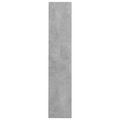 Scarpiera a Muro Grigio Cemento 60x18x90cm in Legno Multistrato - homemem39
