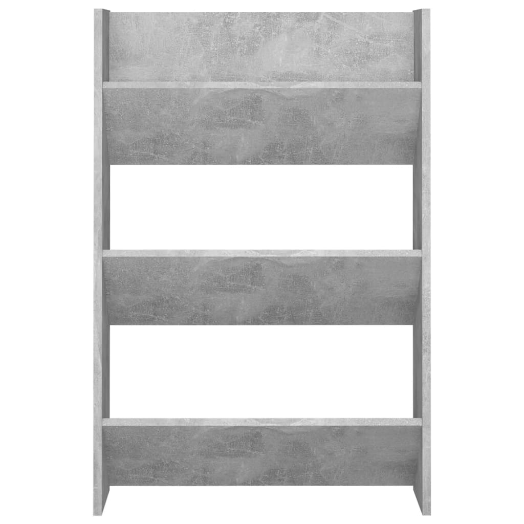 Scarpiere Muro 2pz Grigio Cemento 60x18x90cm Legno Multistrato - homemem39