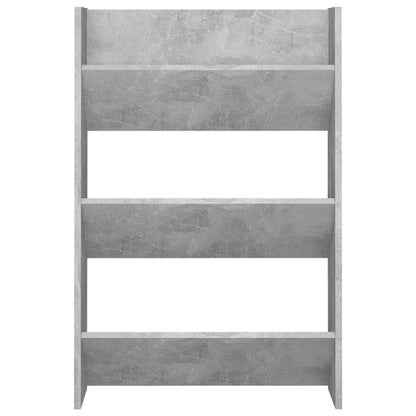 Scarpiere Muro 2pz Grigio Cemento 60x18x90cm Legno Multistrato - homemem39