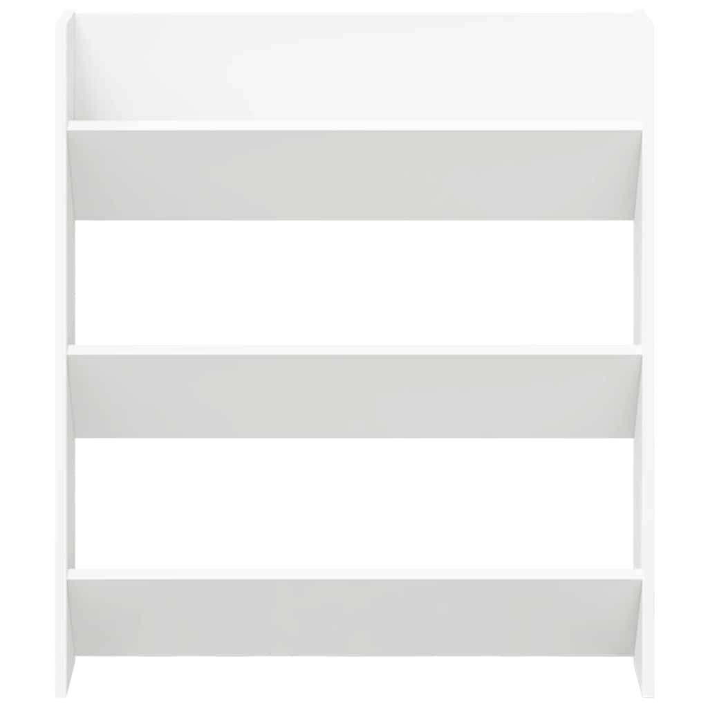 Scarpiere a Muro 2pz Bianche 80x18x90 cm in Legno Multistrato