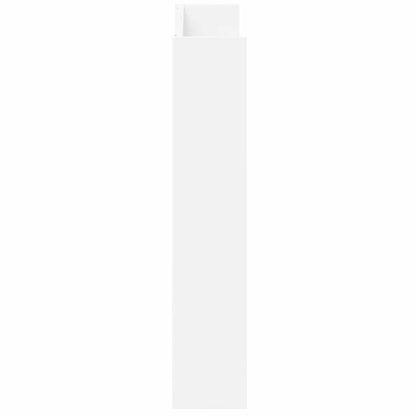 Scarpiere a Muro 2pz Bianche 80x18x90 cm in Legno Multistrato