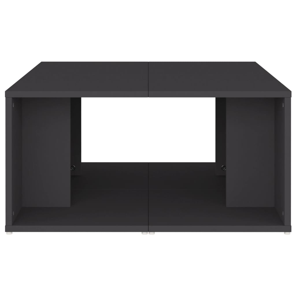 Tavolini da Salotto 4 pz Grigi 33x33x33 cm in Multistrato | homemem39
