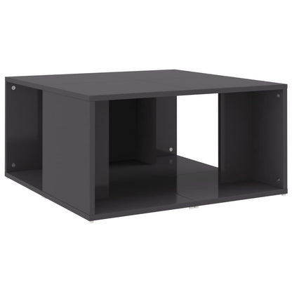 Tavolini Salotto 4pz Grigio Lucido 33x33x33cm Legno Multistrato | homemem39