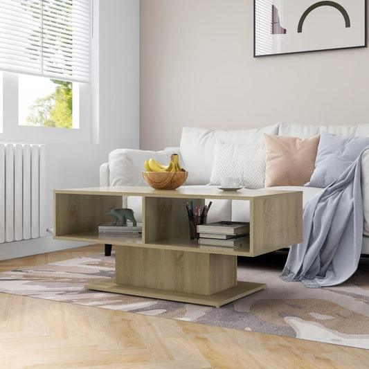 Tavolino Salotto Rovere Sonoma 103,5x50x44,5 Legno Multistrato | homemem39