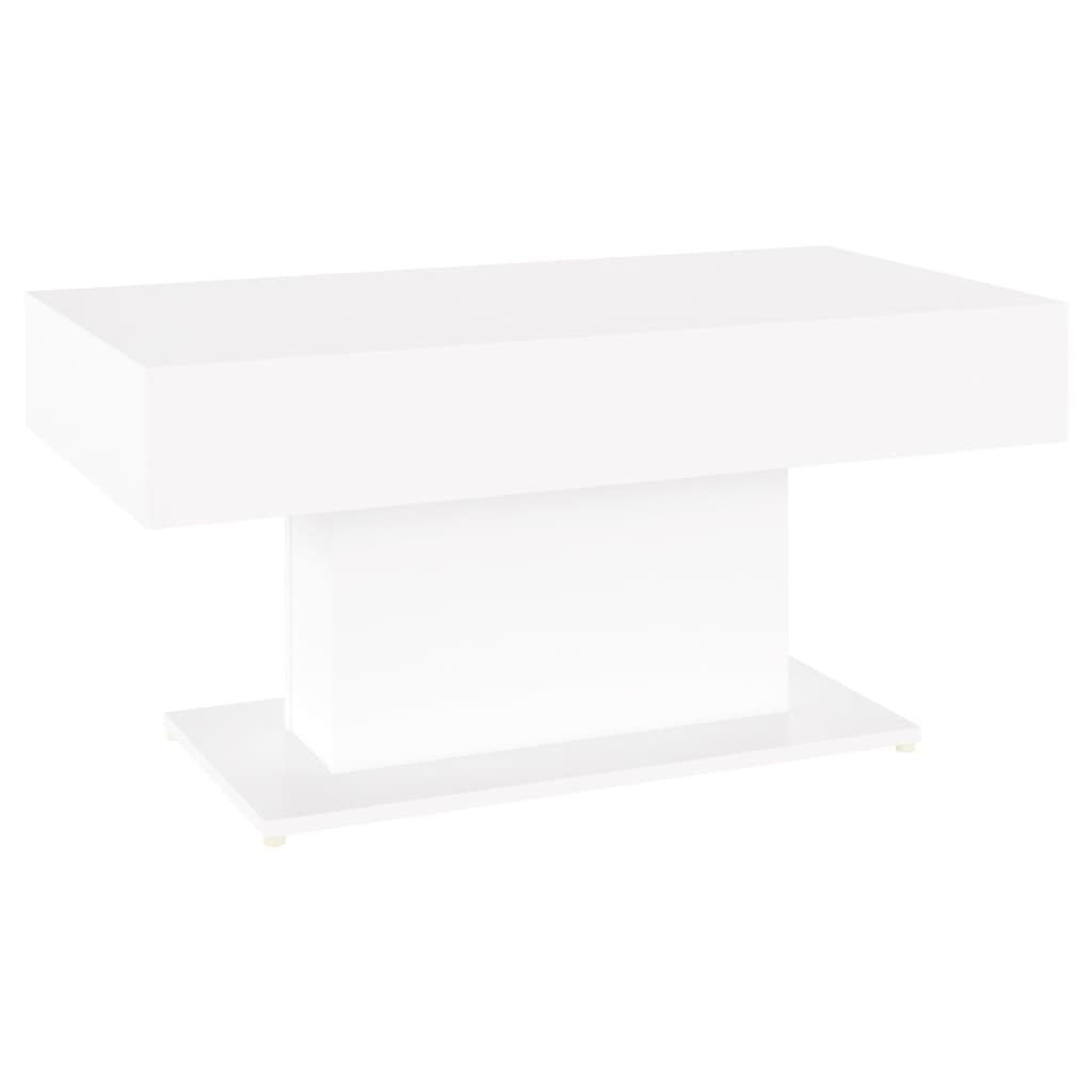 Tavolino da Salotto Bianco 96x50x45 cm in Legno Multistrato