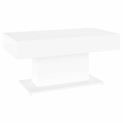 Tavolino da Salotto Bianco 96x50x45 cm in Legno Multistrato