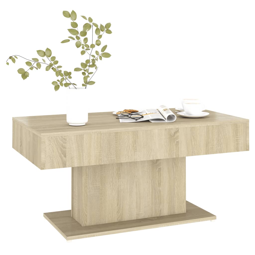 Tavolino da Salotto Rovere Sonoma 96x50x45cm Legno Multistrato | homemem39