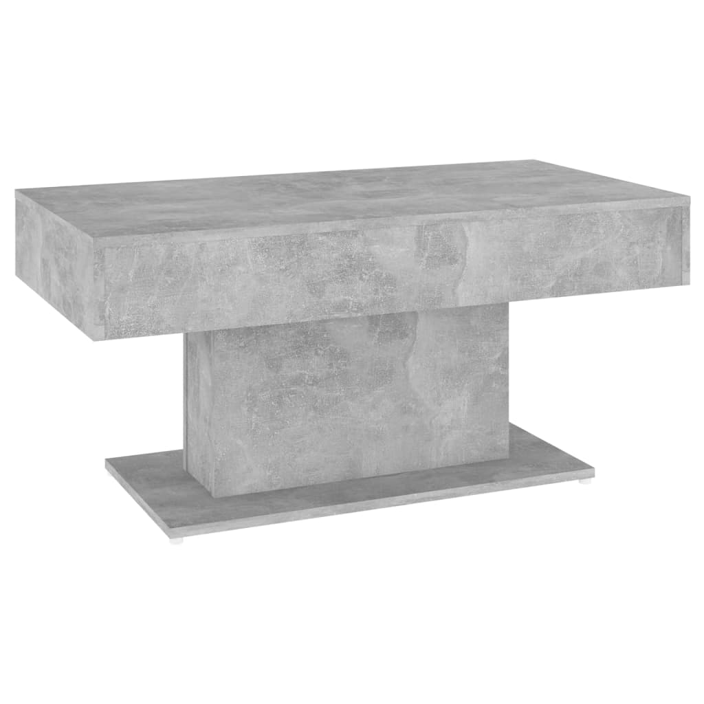 Tavolino da Salotto Grigio Cemento 96x50x45cm Legno Multistrato | homemem39