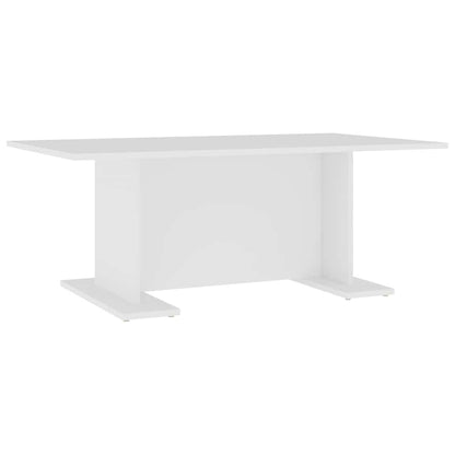 Tavolino da Salotto Bianco 103,5x60x40 cm in Legno Multistrato