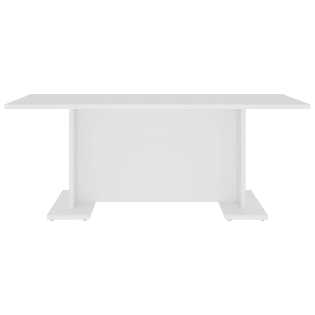 Tavolino da Salotto Bianco 103,5x60x40 cm in Legno Multistrato