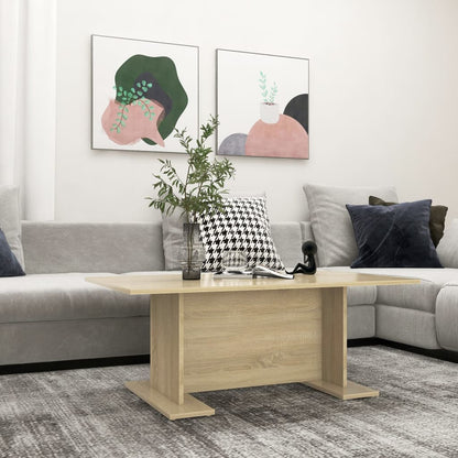 Tavolino Salotto Rovere Sonoma 103,5x60x40 cm Legno Multistrato | homemem39