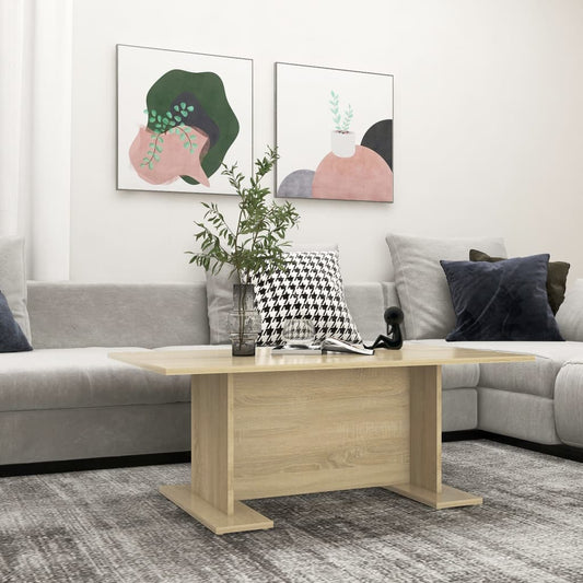 Tavolino Salotto Rovere Sonoma 103,5x60x40 cm Legno Multistrato | homemem39