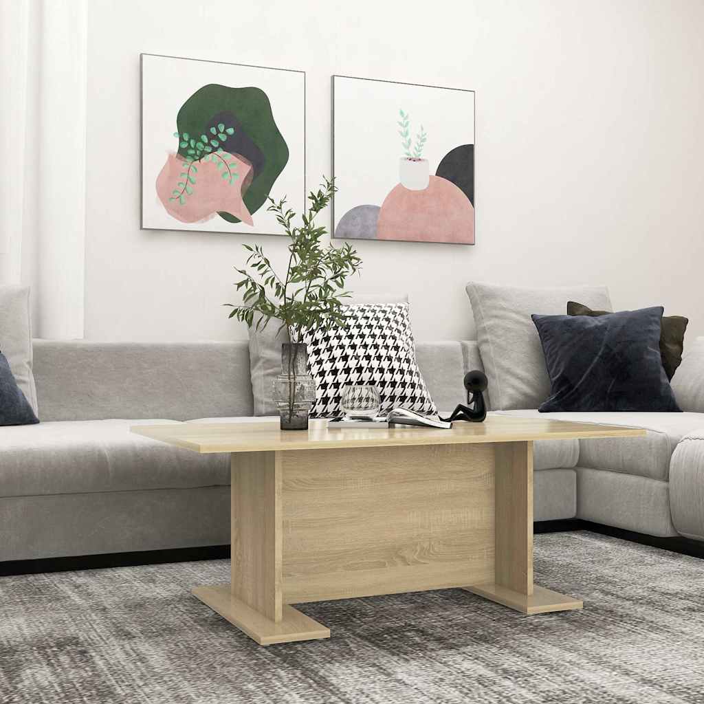 Tavolino Salotto Rovere Sonoma 103,5x60x40 cm Legno Multistrato