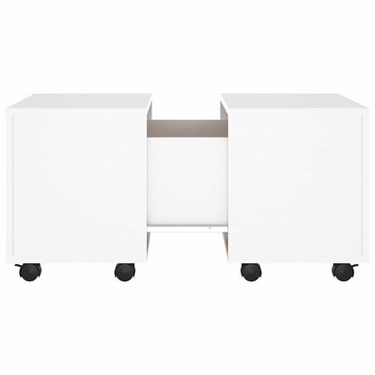 Tavolino da Salotto Bianco 60x60x38 cm in Legno Multistrato