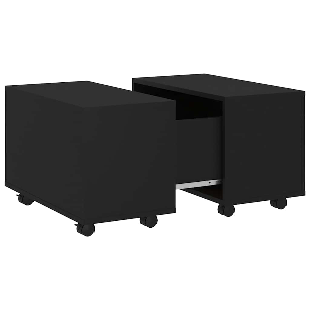 Tavolino da Salotto Nero 60x60x38 cm in Legno Multistrato | homemem39