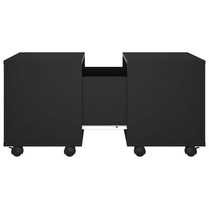 Tavolino da Salotto Nero 60x60x38 cm in Legno Multistrato