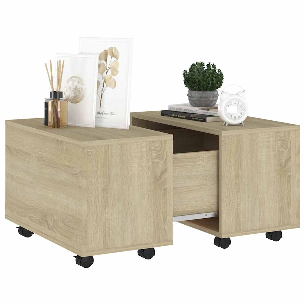 Tavolino da Salotto Rovere Sonoma 60x60x38 cm Legno Multistrato | homemem39