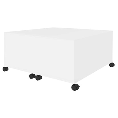 Tavolino da Salotto Bianco 75x75x38 cm in Legno Multistrato