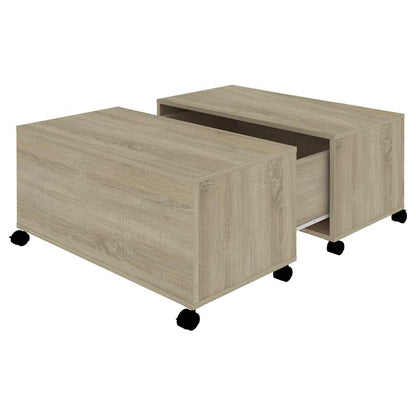 Tavolino da Salotto Rovere Sonoma 75x75x38 cm Legno Multistrato
