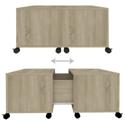 Tavolino da Salotto Rovere Sonoma 75x75x38 cm Legno Multistrato | homemem39