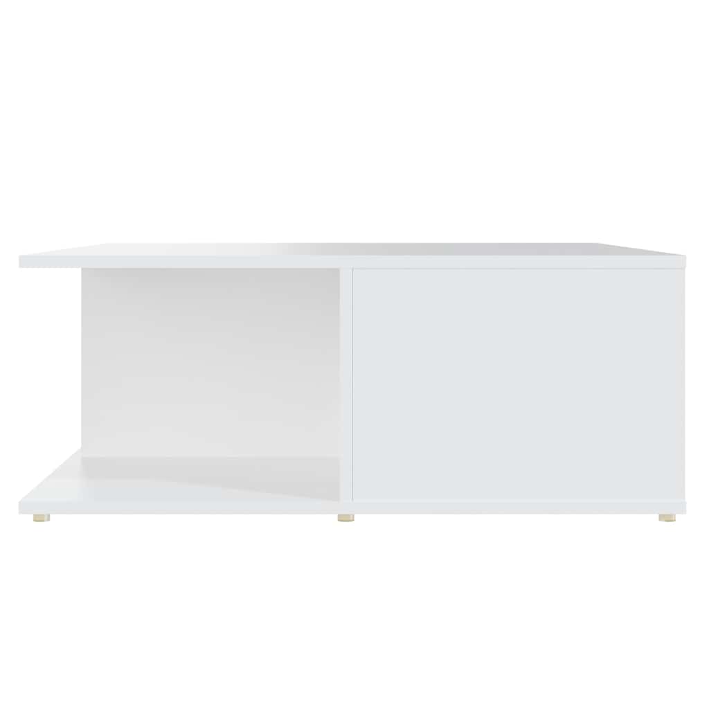 Tavolino da Salotto Bianco 80x80x31 cm in Legno Multistrato