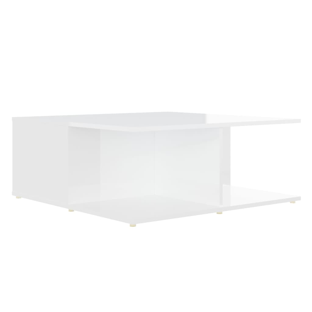 Tavolino da Salotto Bianco 80x80x31 cm in Legno Multistrato | homemem39