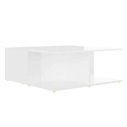 Tavolino da Salotto Bianco 80x80x31 cm in Legno Multistrato | homemem39