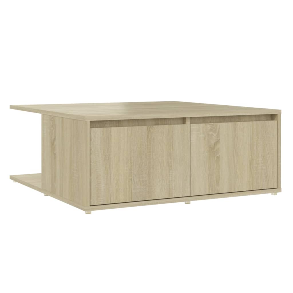 Tavolino da Salotto Rovere Sonoma 80x80x31 cm Legno Multistrato | homemem39