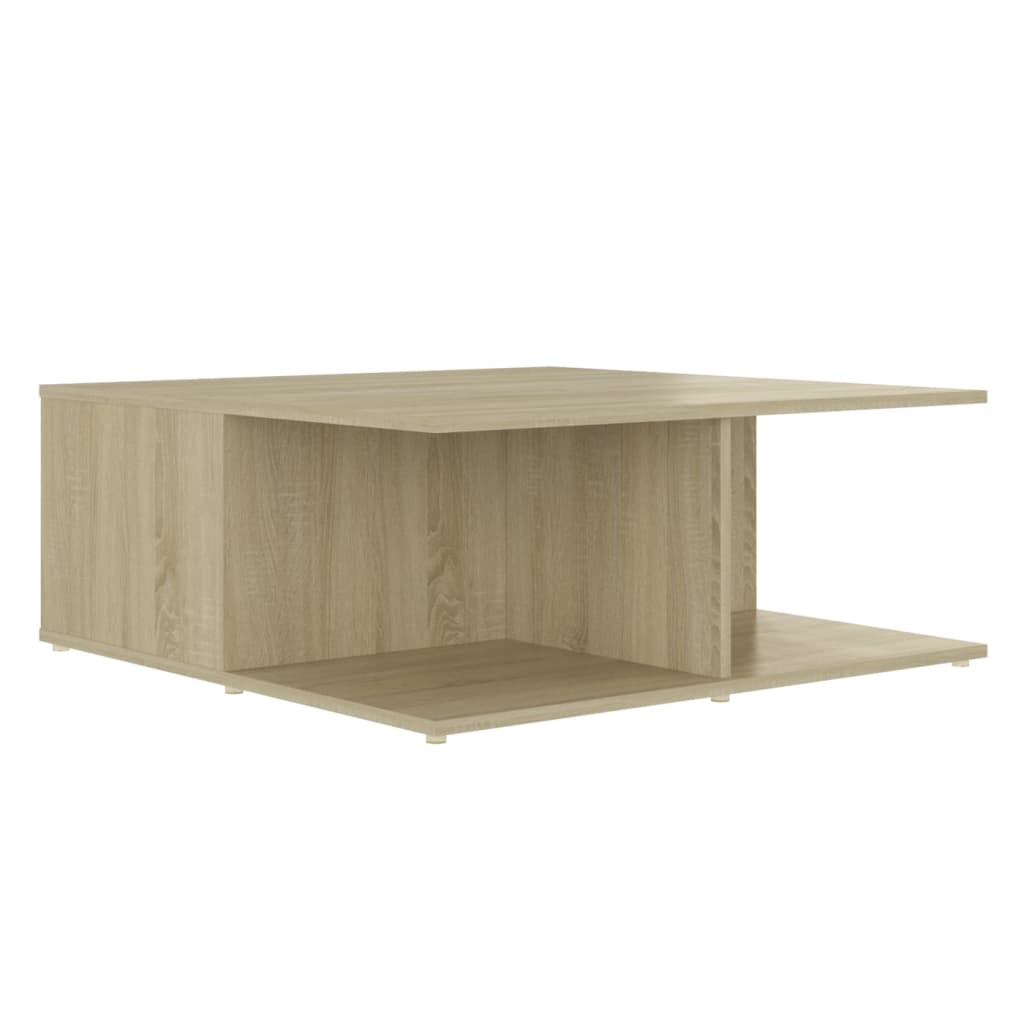 Tavolino da Salotto Rovere Sonoma 80x80x31 cm Legno Multistrato | homemem39