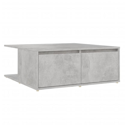Tavolino da Salotto Grigio Cemento 80x80x31cm Legno Multistrato | homemem39