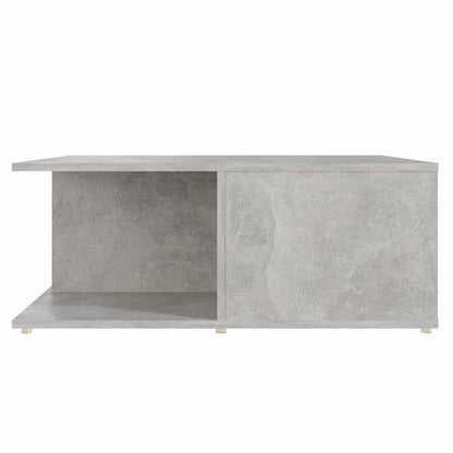 Tavolino da Salotto Grigio Cemento 80x80x31cm Legno Multistrato