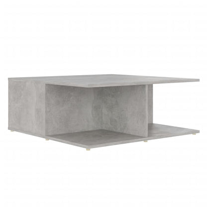 Tavolino da Salotto Grigio Cemento 80x80x31cm Legno Multistrato | homemem39