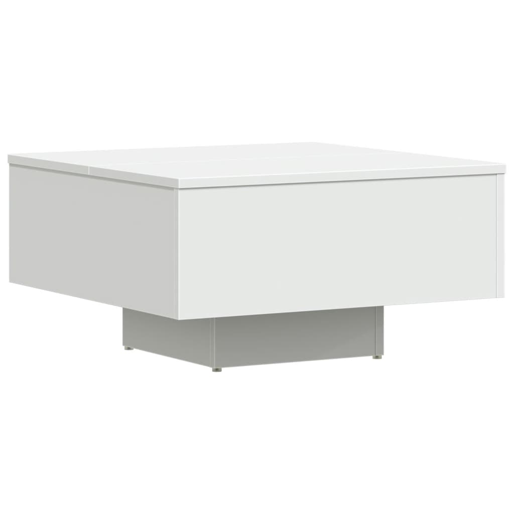 Tavolino da Salotto Bianco 60x60x31,5 cm in Legno Multistrato | homemem39