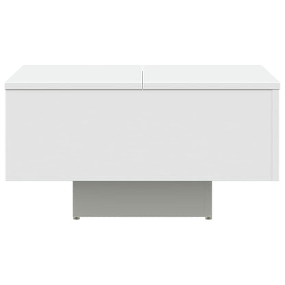 Tavolino da Salotto Bianco 60x60x31,5 cm in Legno Multistrato | homemem39