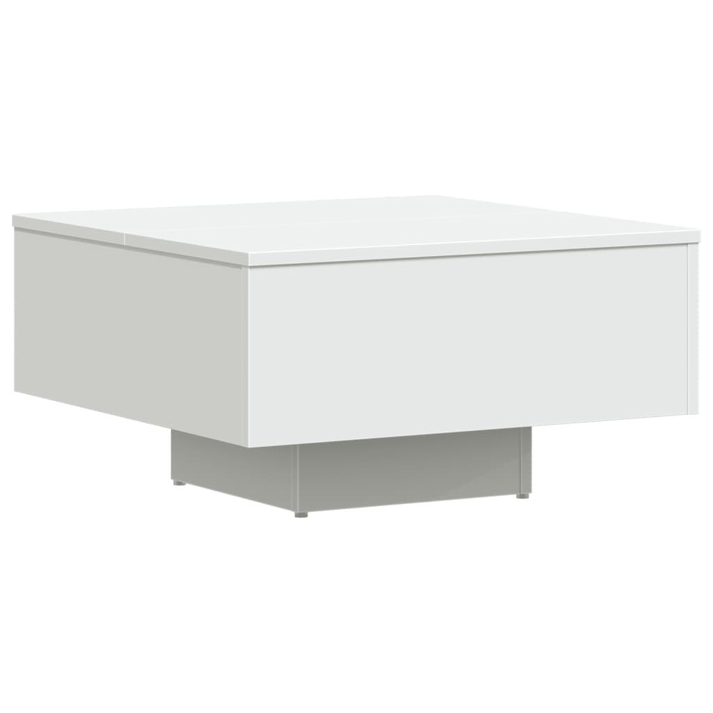 Tavolino da Salotto Bianco 60x60x31,5 cm in Legno Multistrato | homemem39