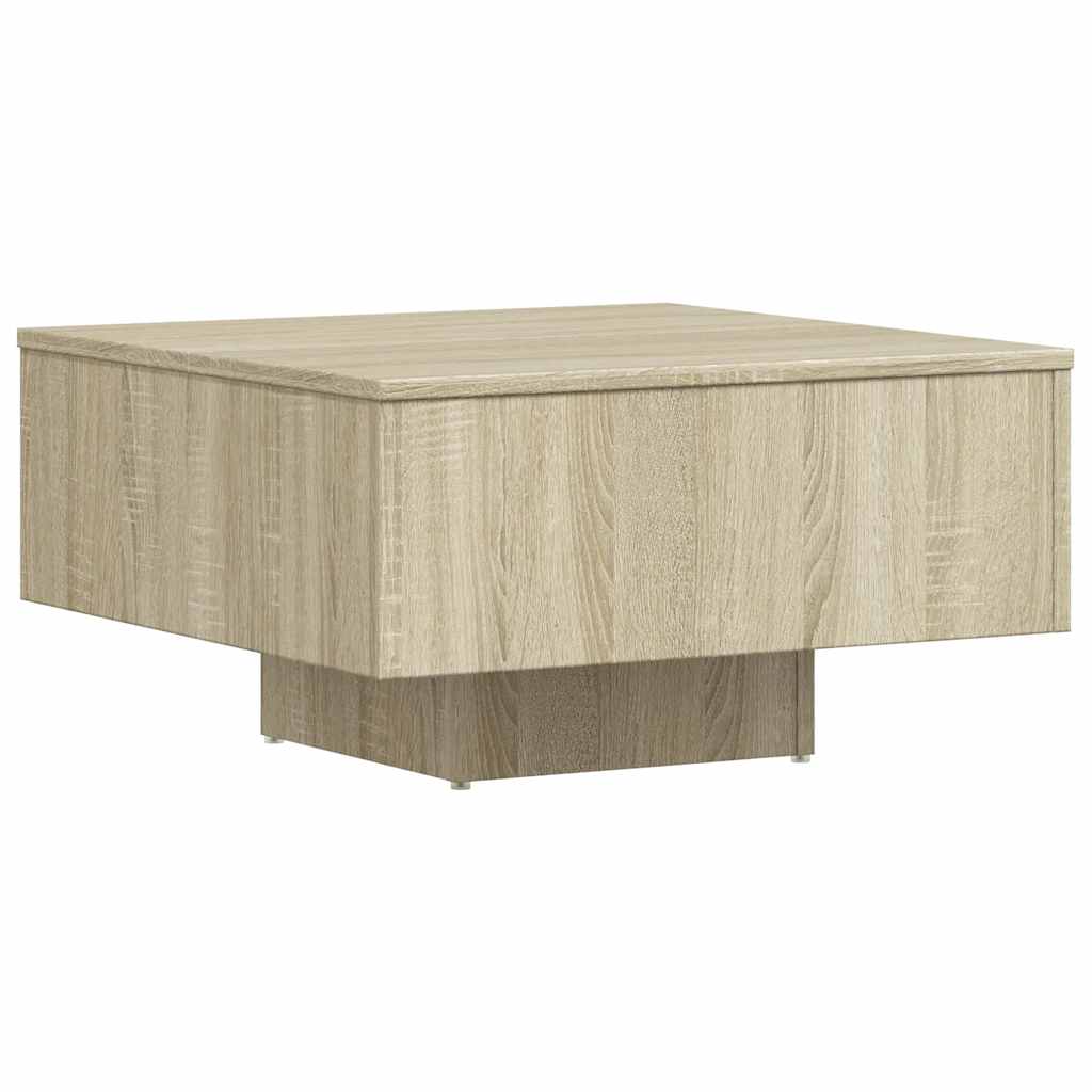 Tavolino Salotto Rovere Sonoma 60x60x31,5 cm Legno Multistrato