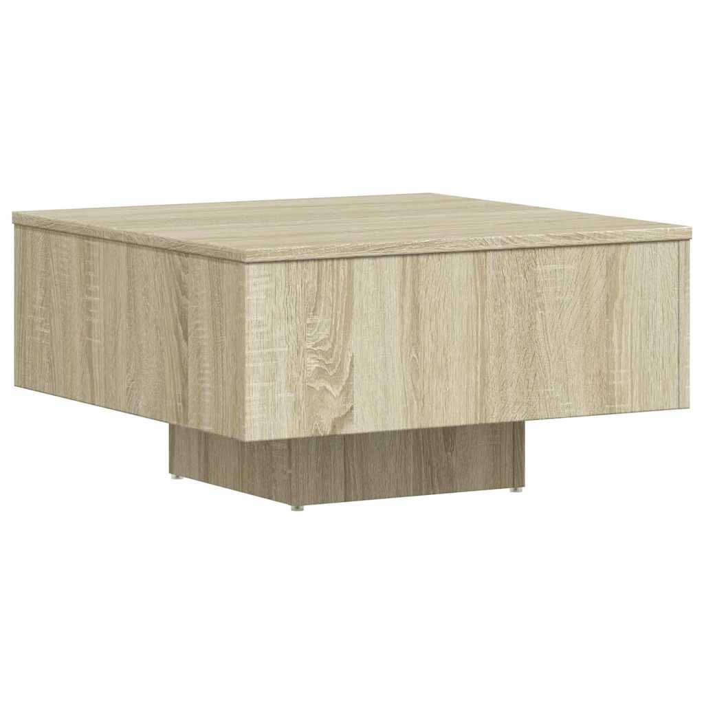 Tavolino Salotto Rovere Sonoma 60x60x31,5 cm Legno Multistrato | homemem39