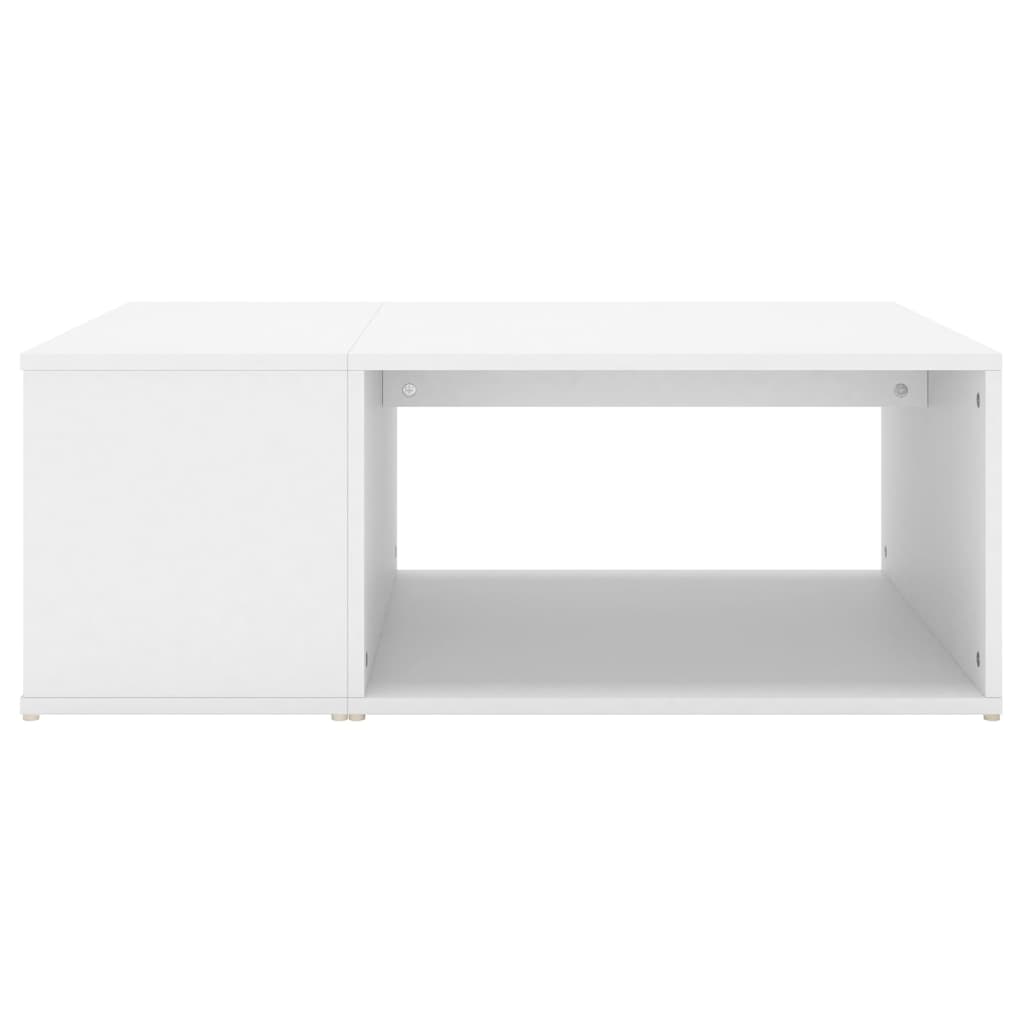 Tavolino da Salotto Bianco 90x67x33 cm in Legno Multistrato | homemem39