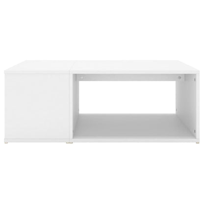 Tavolino da Salotto Bianco 90x67x33 cm in Legno Multistrato | homemem39