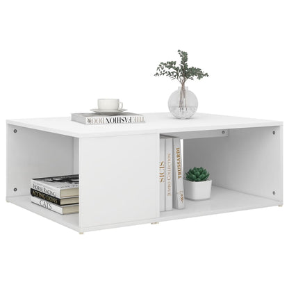 Tavolino da Salotto Bianco 90x67x33 cm in Legno Multistrato | homemem39